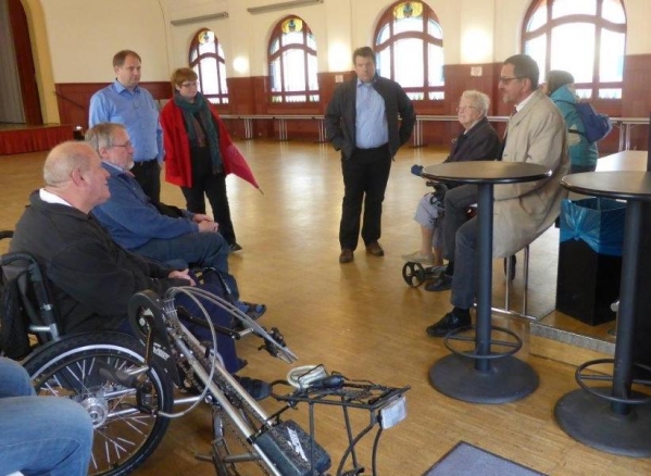 SPD Arheilgen mit Alfred Konhäuser, CBF Darmstadt e.V. im Bürgerhaus „Goldner Löwe“ zum Thema Barrierefreiheit